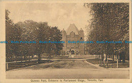 R016624 Queens Park. Entrance To Parliament Bldgs. Toronto. Canada - Mondo