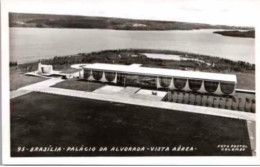 BRASILIA.   -  Palacio Da Alvorada. -  Vista Aérea.   Foto Postal Colombo - Brasilia