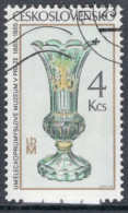 Czechoslovakia 1985 Single Stamp For The 100th Anniversary Of Prague Arts And Crafts Museum - Glassware, In Fine Used - Usati