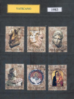 1983: Arte Vaticana In America - 2a Serie, 6 Valori Usati - Oblitérés