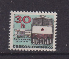 CZECHOSLOVAKIA  - 1971 Locomotive Works 30h Never Hinged Mint - Nuevos