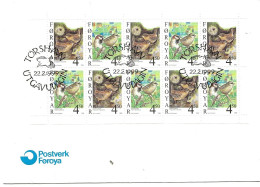 Faroe Islands 1999  Resident Birds (II), House Sparrow, Eurasian Wren   Mi 352-353 In Pane Of 5 Pairs FDC - Isole Faroer