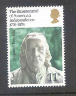 Great Britain 1976 Bicentenary Of The American Revolution - ** MNH - Nuevos