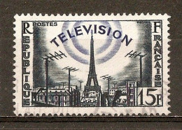 1955 - La Télévision - Tour Eiffel Et Antennes - N°1022 - Oblitérés