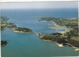 56. LA TRINITE SUR MER. CPSM. VUE AERIENNE. VUE D'ENSEMNBLE SUR LE PORT ET LA POINTE DE KERBIHAN. ANNEE 1988 + TEXTE - La Trinite Sur Mer