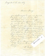 1889 Courrier Mairie Boujailles / Travaux école Garçons / Réclame Documents Au Percepteur Frasne (Doubs) - 1800 – 1899