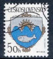 Czechoslovakia 1986 Single Stamp For Arms Of Czech Towns, In Fine Used - Oblitérés