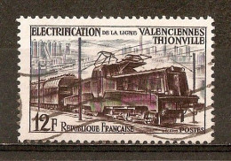 1955 - Electrification De La Ligne Valenciennes-Thionville N°1024 - Oblitérés