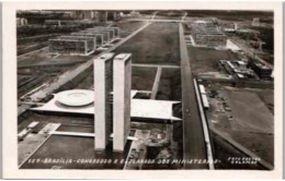 BRASILIA.   -  Congresso E Esplanada Dos Ministerios. . . -  Vista Aérea.   Foto Postal Colombo - Brasilia