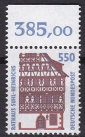 BRD, 1994, Nr. 1746 ** Sehenswürdigkeiten (XVII), Eine Marke Mit Oberrand - Unused Stamps