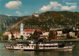 73263933 Duernstein Wachau Donaupartie Mit Raddampfer Duernstein Wachau - Altri & Non Classificati