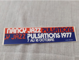 Autocollant Festival Nancy Jazz Pulsations 1977 - Aufkleber