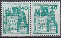 Berlin Mi.Nr.535A+535A - Waagerechtes Paar - Burgen Und Schlösser - Burg Eltz - Postfrisch - Unused Stamps