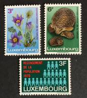 1970 Luxembourg - European Nature Conservation Year, Population Census Of De.  - Unused ( No Gum ) - Neufs