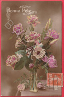 Bonne Fête - Fleurs Dans Un Vase (Circulé En 1916) - Autres & Non Classés