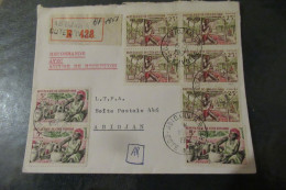 COTE D' IVOIRE Lettre Recommandée Avec AR   Du 15 06 1967   De  ABIDJAN  Intérieur - Cartas & Documentos