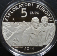 San Marino - 5 Euro 2011 - Esploratori Europei - Antonio E Roberto Pazzaglia - KM# 501 - San Marino