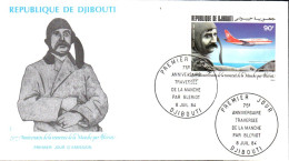 DJIBOUTI FDC 1984 ANNIVERSAIRETRAVERSEE DE LA MANCHE PAR BLERIOT - Gibuti (1977-...)