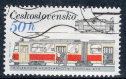 Czechoslovakia 1986 Single Stamp For The Rail Vehicles In Fine Used - Gebraucht