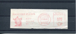 X0426 Germany, Red Meter Freistempel 1983 Seeshaupt, The Queen Cleopatra ?  (fragment, Cut) - Egiptología