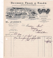 14-H.Jardin...Beurres Frais & Salés, Centrifuges & Fermiers....Isigny..(Calvados)....1928 - Alimentare