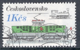 Czechoslovakia 1986 Single Stamp For The Rail Vehicles In Fine Used - Usati