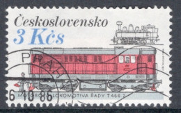 Czechoslovakia 1986 Single Stamp For The Rail Vehicles In Fine Used - Gebraucht