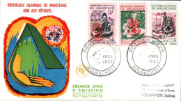 MAURITANIE FDC 1962 AIDE AUX REFUGIES - Mauritanië (1960-...)