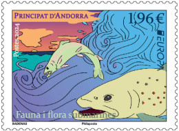 ANDORRA (France) 2024 Europa CEPT. Underwater Fauna & Flora (Preorder) - Fine Stamp MNH - Neufs