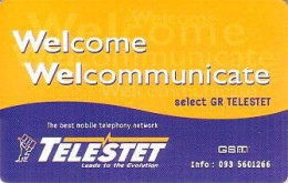 GRECIA  KEY HOTEL   Hilton - Telestet - Welcome Welcommunicate - Hotelkarten