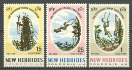 New Hébrides 1969 N° 289/291 ** Neufs MNH Superbes C 14 € Sports Le Saut Du Gaul - Ungebraucht