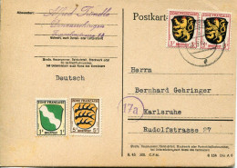X0427 Germany (zone Francaise Baden Wurtt.)card Circuled 1946 - Wurtemberg