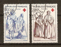 1957 - Paire Croix-Rouge - N°1140-41 - Used Stamps