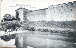 C. P. A. : 32 : TERRAUBE : Le Château Pièce D'eau Et Remparts, En 1923 - Other & Unclassified