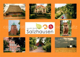 73262787 Salzhausen Lueneburger Heide Kirche Windmuehle Wohnhaeuser Salzhausen L - Sonstige & Ohne Zuordnung