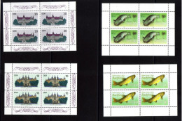 DDR Minisheets Fish, Castles MNH - Alla Rinfusa (max 999 Francobolli)