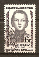 1958 - Héros De La Résistance - Simone Michel-Lévy (1906-45) - N°1159 - Usados