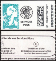 FRANCE 2023 - Marianne De L'Avenir - SERVICES PLUS Adhésif De Carnet - YT 2359a Neuf - (service Plus) - Nuovi