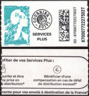 FRANCE 2023 - Marianne De L'Avenir - SERVICES PLUS Adhésif De Carnet - YT 2359a Neuf - (service Plus) - Unused Stamps