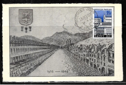 K149 - N° 1154 SUR CP DE SAINT DIE DU 29/03/58 - PREMIER JOUR - Commemorative Postmarks