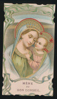 H.PRENTJE , IMAGE PIEUSE.  ==  MERE DU BON CONSEIL      +-   11 X 6,5 CM - Images Religieuses