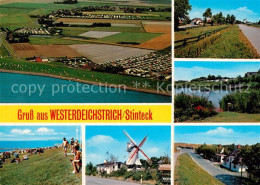 73262322 Westerdeichstrich Fliegeraufnahme Muehle  Westerdeichstrich - Autres & Non Classés