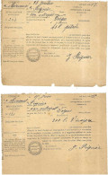 1917 Lot De 4 Reçus Octroi De Mirecourt / 88 Vosges/ Entrepôt Peignier / Bougies, Savon, Vinaigre, Pétrole - Lettres & Documents