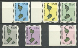 SPM Miquelon 2016 N° 1151/1156 ** Neufs MNH Superbes Carte De Saint Pierre Et Miquelon Série Courante - Unused Stamps