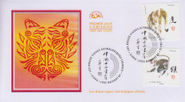 Enveloppe  FDC  1er  Jour    FRANCE   Les  Signes   Astrologiques   Chinois   2017 - Anno Nuovo Cinese