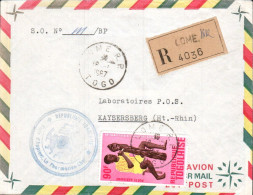 TOGO SEUL SUR LETTRE DE LOME RECOMMANDEE POUR LA FRANCE 1965 - Togo (1960-...)