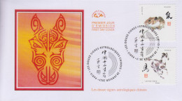 Enveloppe  FDC  1er  Jour    FRANCE   Les  Signes   Astrologiques   Chinois   2017 - Chinese New Year