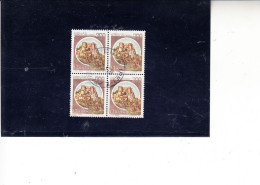 ITALIA  1980 - Sassone  1516°  (quartina) - Castello Cerro Al Volturno - Storia - 1971-80: Used