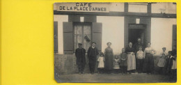 76? Carte Photo Café De La Place D'Armes Bihet Seine Maritime (76) - Autres & Non Classés
