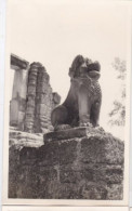 4 Photos INDOCHINE CAMBODGE ANGKOR THOM Art Khmer Statue Monumental Tours Bas  Relief Réf 30376 - Asien